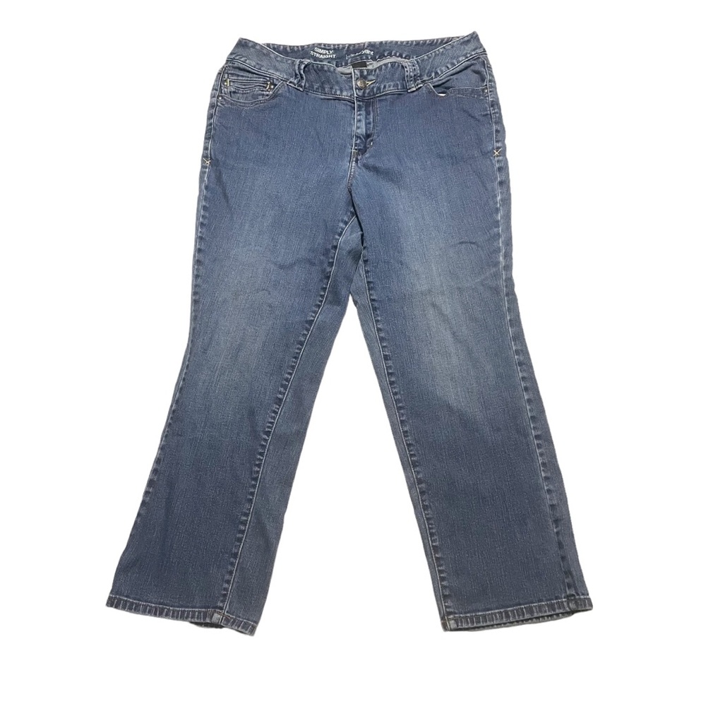 Lane Bryant Simply Straight Casual Denim Jeans Size 18 Petite